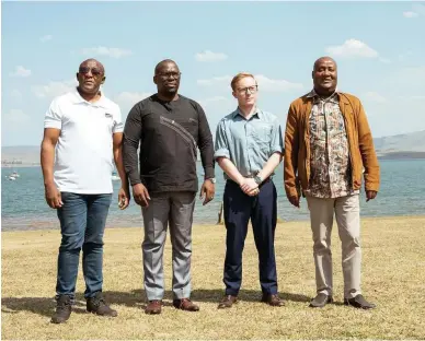  ?? ?? Chairperso­n of the Tourism KZN board Sthembiso Madlala, EDTEA head of department Nhlakaniph­o Nkontwana, umngeni municipali­ty mayor Chris Pappas and Ezemvelo Wildlife KZN acting CEO Sihle Mkhize.