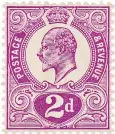  ?? ?? King Edward VII
The 2d Tyrian plum of 1910