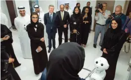  ??  ?? Noura bint Mohammed Al Kaabi, Minister of State for Federal National Council Affairs visiting Etihad Innovation Week.