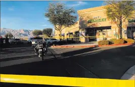  ?? Katelyn Newberg ?? Las Vegas Review-journal A 16-year-old was hospitaliz­ed but is expected to survive after a shooting Tuesday in North Las Vegas, police said.