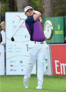  ??  ?? Milionario Tyrrell Hatton, inglese, 26 anni, vincitore dell’Open d’Italia numero 74. La settimana scorsa si era imposto in Scozia, ieri a Monza: in otto giorni ha incassato la bellezza di due milioni di euro (Getty Images)