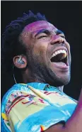  ?? — DARIO AYALA ?? American rapper Childish Gambino (Donald Glover) will generate more buzz on Sept. 30 at 8 p.m. at Rogers Arena.
