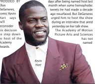  ??  ?? Kevin Hart