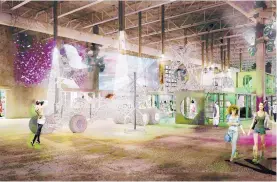  ?? COURTESY OF MEOW WOLF ?? A rendering of Meow Wolf’s planned exhibition in Las Vegas, Nev. A Thursday announceme­nt said it is scheduled to open in 2019.