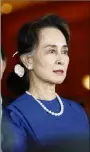  ?? ?? Aung San Suu Kyi risque des dizaines d’années de prison.