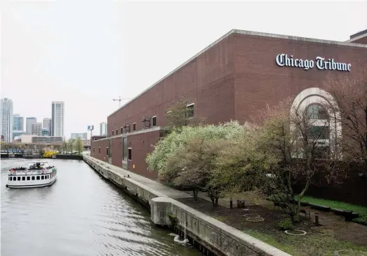  ?? PAT NABONG/SUN-TIMES ?? Bally’s Chicago casino is slated for the current site of the Chicago Tribune printing plant at 777 W. Chicago Ave.