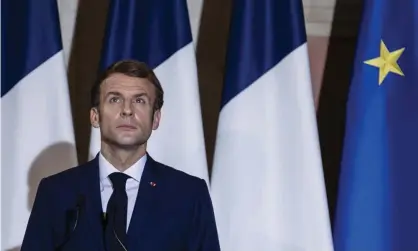  ?? Photograph: Francesco Fotia/AGF/REX/ Shuttersto­ck ?? The French president, Emmanuel Macron, said Boris Johnsons’s methods were ‘not serious’.