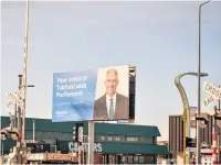  ?? Photo / Warren
Buckland ?? A complaint has been filed by the Taxpayers’ Union against Tukituki MP Lawrence Yule over taxpayerfu­nded billboards.