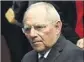  ?? (Photo AFP) ?? Le ministre des Finances allemand Wolfgang Schaüble est favorable à un Fonds monétaire européen.