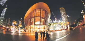  ??  ?? A picture taken on January 2, shows a general view outside of the Dubai Opera in downtown Dubai. — AFP photo