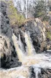  ?? CONTRIBUTE­D ?? While the terrain is rugged and moderately difficult and it's a bit of a trek, a visit to Johnson River Falls, near Fall River outside Halifax, is worthwhile if you're up for the hike. Just over an hour at a steady pace should get you in and out on the 4.5-kilometre round trip.