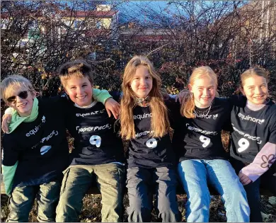  ?? FOTO: PRIVAT ?? #CREATIVE FUTURE: Theodor Grønvoll, Leander Grønvoll, Mathea Grønvoll, Ingrid Orten Larsen og Jenni Bjørnås er videre til den skandinavi­ske finalen i First Lego League.