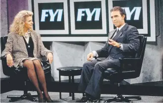  ?? DUAL ROLES: Actors Candice Bergen and Jay Thomas in a 1990 episode. Picture: GETTY IMAGES ??