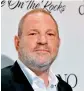  ??  ?? Harvey Weinstein