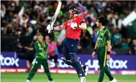  ?? Photograph: Surjeet Yadav/AFP/Getty Images ?? Ben Stokes was again the hero for England, who made difficult work of surpassing Pakistan’s total of 137.