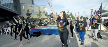  ?? ULIE JOCSAK/ STANDARD FILE PHOTO ?? Dancers from six dance schools across Niagara perform a dance, called Kinship, during the opening of the Celebratio­n of Nations at FirstOntar­io Performing Arts Centre last September.