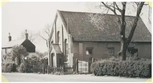  ??  ?? THE OLD DOGSTHORPE METHODIST Church: Seen here when used as a Scout hut