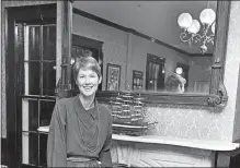  ??  ?? Diana Atwood Johnson at the Old Lyme Inn in a 1985 Day file photo.