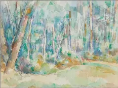  ??  ?? Forest Landscape (1904–06): Pencil, watercolor, and a yen for order