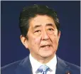  ??  ?? Shinzo Abe