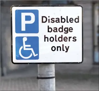  ??  ?? There has been an increase in fines for mis-using disabled parking spaces