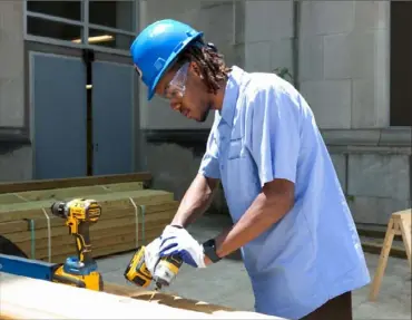  ?? ?? Vernon Hucks will start the Eastern Atlantic States Regional Council of Carpenters apprentice­ship program this month.