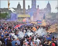  ??  ?? The celebratio­ns start in George Square