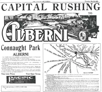  ??  ?? Early 20th-century newspaper ads were often striking, including this one in the May 23, 1912 Vancouver World.