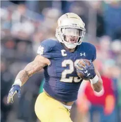  ?? DARRON CUMMINGS/AP ?? Notre Dame running back Kyren Williams.