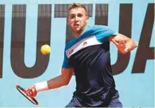  ?? Rex Features ?? Dan Evans received a wild card to play at the Aegon Championsh­ips but had to withdraw due to injury.