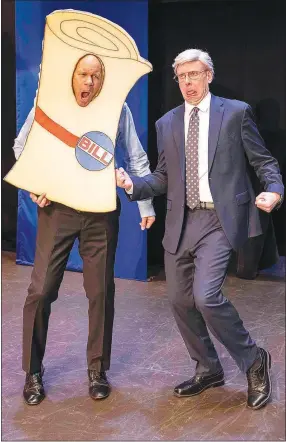  ?? ?? A bill’s journey to Capitol Hill is interrupte­d by a blustering and filibuster­ing Mitch McConnell in a comedy performanc­e by the Capitol Fools, coming Oct. 26 for one show only at the Walton Arts Center. (Courtesy Photo/WAC)