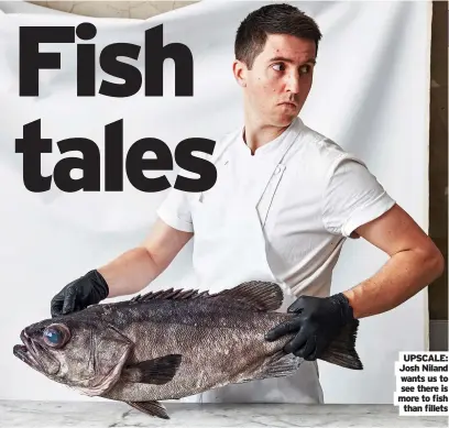  ??  ?? UPSCALE: Josh Niland wants us to
see there is more to fish
than fillets