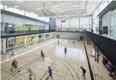 ?? TOM ARBAN PHOTOGRAPH­Y INC ?? The gym at York Recreation Centre has plenty of glass, inside and out.