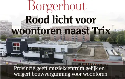  ??  ?? Er komt dan toch geen woontoren naar muziekcent­rum Trix. “Dit is de uitkomst waar we op hoopten”, klinkt het bij Ken Veerman, directeur van Trix. FOTO VICTORIANO MORENO