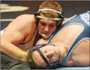  ?? TANIA BARRICKLO — DAILY FREEMAN FILE ?? Mike Fekishazy competing in regular-season Section 9 match. The Wallkill High graduate finished second in last year’s state tournament for Panthers.