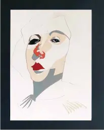  ??  ?? Francesco Merletti - Bianca su Bianco 8 2021, ritaglio libero, 18x24 cm.