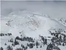  ??  ?? The aftermath of an avalanche that killed an unidentifi­ed snowboarde­r on 14 February, near the town of Winter Park in Colorado. Photograph: AP