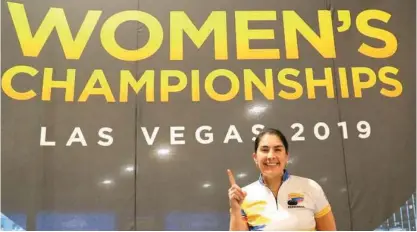  ?? FOTO ?? María José Rodríguez venía de ganar el Mundial de bolos en Las Vegas. Ahora redondea su actuación de la temporada con una nueva conquista, esta vez en Kuwait.