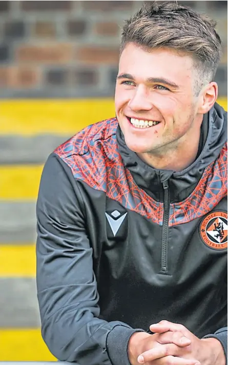  ?? Picture: Mhairi Edwards. ?? Dundee United’s longest-serving player Jamie Robson is not paying attention to the ongoing SPFL arbitratio­n battle.