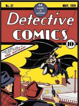  ?? DC COMICS. ?? Batman debuterte i Detective Comics i mai 1939.