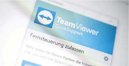  ?? BILD: ZACHARIE SCHEURER/DPA-TMN ?? TeamViewer ist eine etablierte, stabile und für Privatnutz­er kostenlose Fernwartun­gs-Lösung mit Unterstütz­ung für Windows, macOS, Android und iOS.