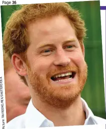  ??  ?? Lucky in love at last: Prince Harry last year