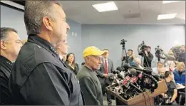  ?? Luis Sinco Los Angeles Times ?? L.A. UNIFIED Supt. Ramon Cortines talks during a news conference about his decision to close the schools, a move defended by the mayor and police chief.