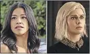  ??  ?? “Jane the Virgin’s” Gina Rodriguez and “iZombie’s” Rose mcIver. the CW