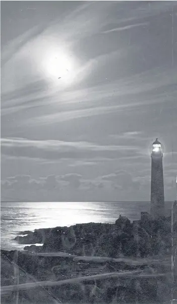  ??  ?? This atmospheri­c 1957 picture shows the lighthouse at Scurdie Ness near Montrose.