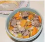  ??  ?? Jodi Hill
@algyax Beef soup that takes eight hours to simmer