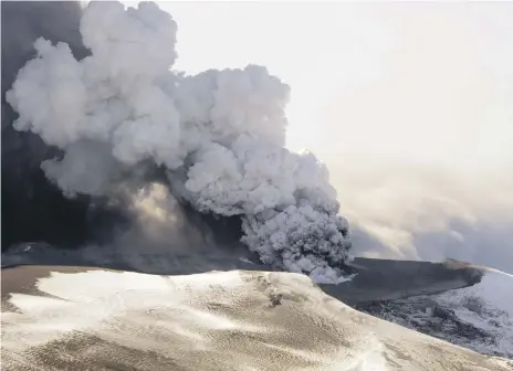  ?? AFP ?? The Eyjafjalla­jokull volcano in Iceland caused travel chaos in 2010, but a volcanic eruption in 536 had a far more damaging effect