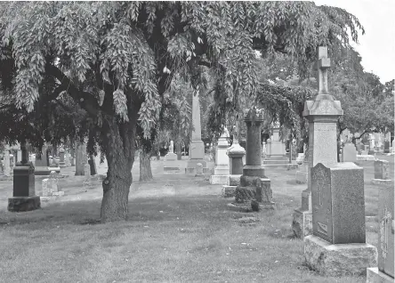  ?? MARILOU TRIAS/ GETTY IMAGES ?? St. Boniface Cemetery, the first German cemeteries in Chicago in 1863, no longer has grave space available.