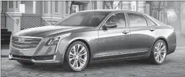  ?? Cadillac/GM ?? THE CADILLAC CT6 is a lightweigh­t, rear-wheel-drive performanc­e sedan.