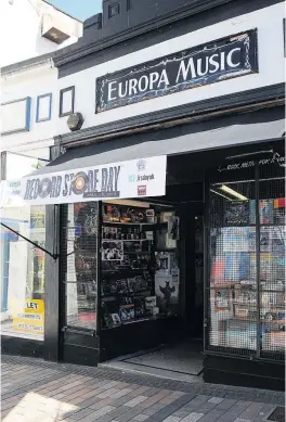  ?? ?? Music to our ears A variety of Forth Valley area bands will play outside Europa Music in Friars Street as popular Record Store Day celebratio­ns return